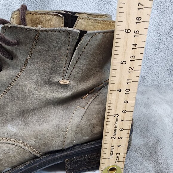 Kenneth Cole Reaction Shoes Mens Size 10 Tan Leather Cap Toe America Boot *Read* main image 9